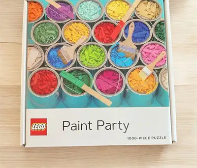 Enjoy a vibrant challenge with the LEGO Paint Party 1000-Piece Puzzle. Featuring a stunning array of...