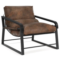 Wide 32"  Leather Upholstered Recliner Armchair