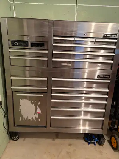 Craftsman Stainless Steel 16 Drawer 53” Power Storage Toolbox available! This high quality Craftsman...