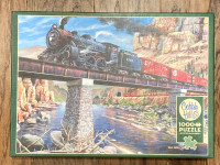 Beautiful train puzzle - 1000 piece Cobble Hills - 1 pc missing