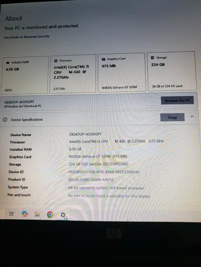 HP Pavilion dv7-3152ca Intel® Core™ i5, View more