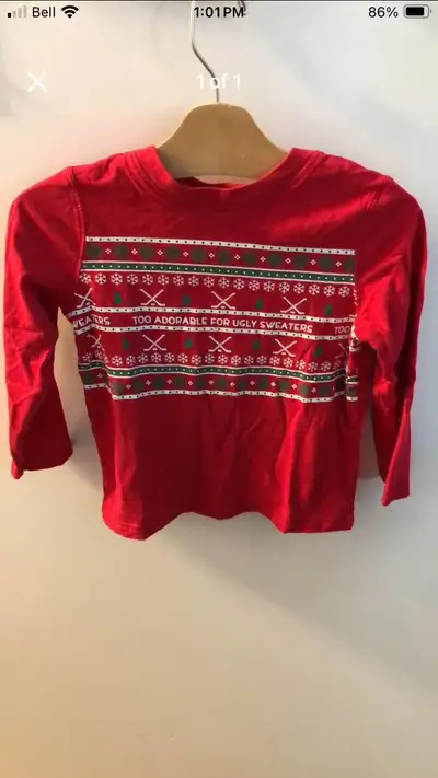 Boys Christmas Sweater Shirt (George) - Size 5T, View more