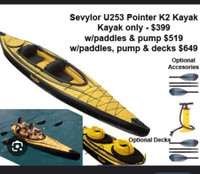 Sevylor inflatable kayak