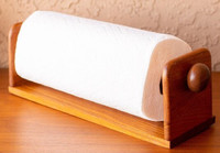 Teak Paper Towel Holder