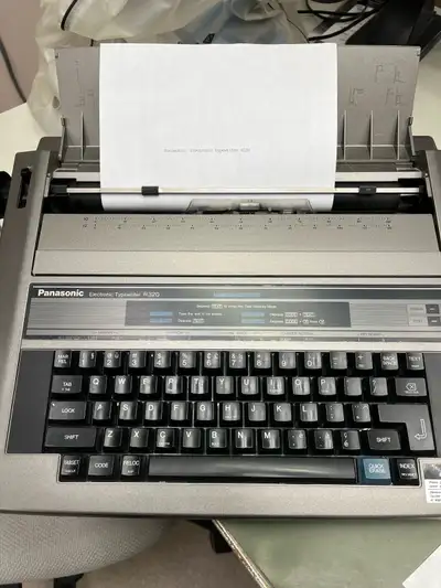 Electronic typewriter R 320/ Panasonic, View more