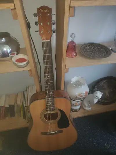 Fender acoustic guitar for sake or trade, View more