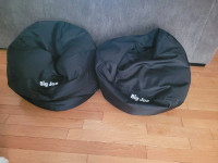 New Big Joe Bean Bag Chair-Limo Black