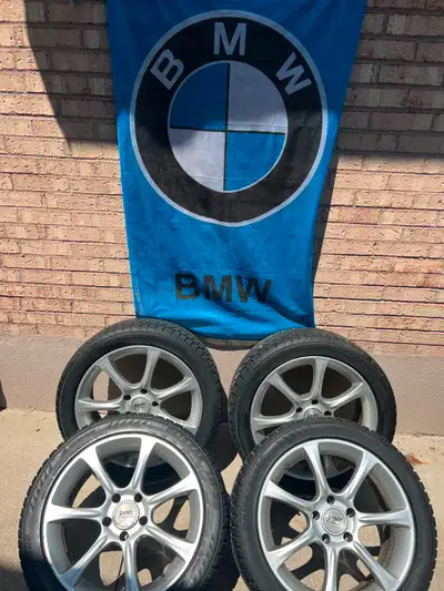 BRIDGSTONE 245/45/R18 WINTER TIRES WITH RIMS