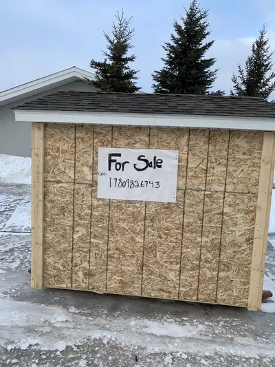 We are built shed 8×8 shed with shingles soffit facia double doors 3000.00 plus tx 8×10 =3400.00 plu...