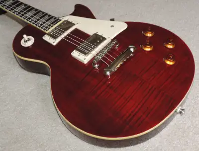 Gorgeous 2014 Epiphone Les Paul Standard Pro plus top in Wine Red finish in absolutely mint conditio...