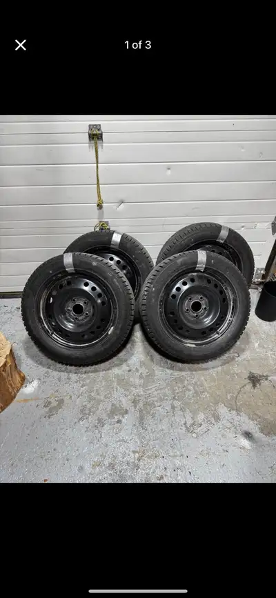 Selling 4 studded winter tires on rims. The tires were used for 2 winters with very little use, stil...