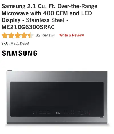 Over The Stove Microwave , View more