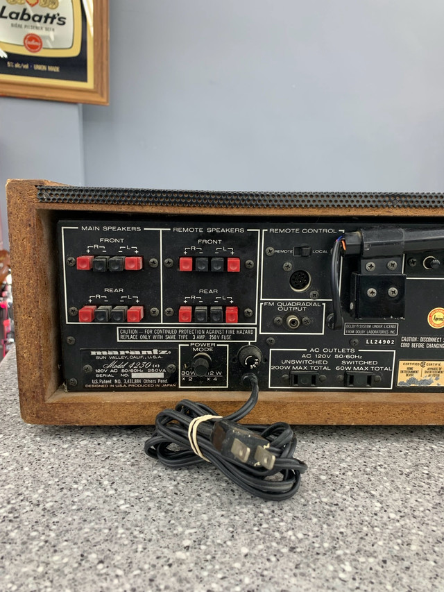 Marantz 4230 Stereo Receiver *AS IS* in Stereo Systems & Home Theatre in City of Toronto - Image 4