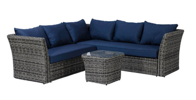 Outdoor blue Sectionnel exterieur Riviera (Club Piscine)Bleu, View more