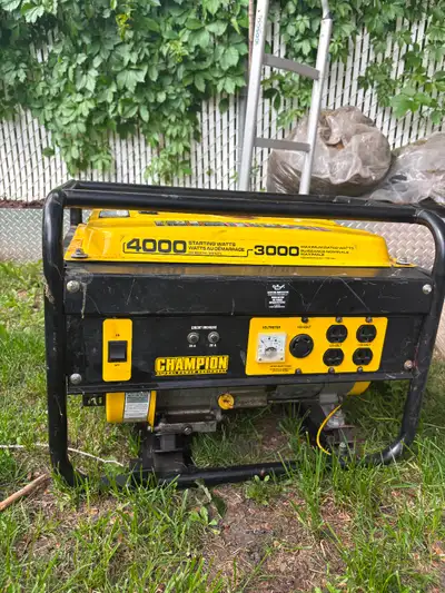 This Champion 4000 starting watt / 3000 running watt portable generator is a reliable power solution...