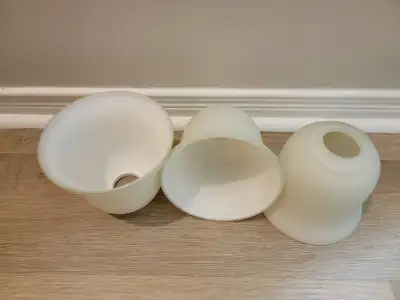 3 frosted glass lamp shades, View more
