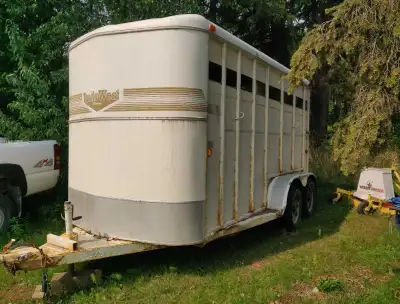 Two Horse Stock Trailer, View more