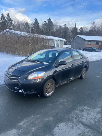 2007 Toyota Yaris, sedan 280km runs and drives great studded winter tires on with an extra set of wh...