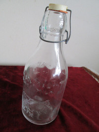 Vintage Milk Bottle - Thatcher's Dairy Patent 1884