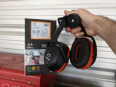 Hellberg earmuffs high NRR 27 cap mount, View more