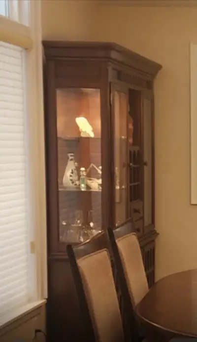 dark wood corner buffet hutch, View more