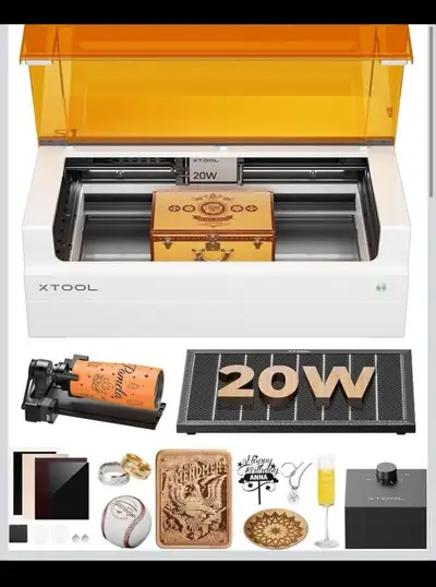 xTool S1 20W Laser Cutter and Laser Engraver for Tumblers, 23.93, View more