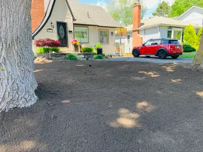 Grading, pool levelling, outdoor demolition, View more