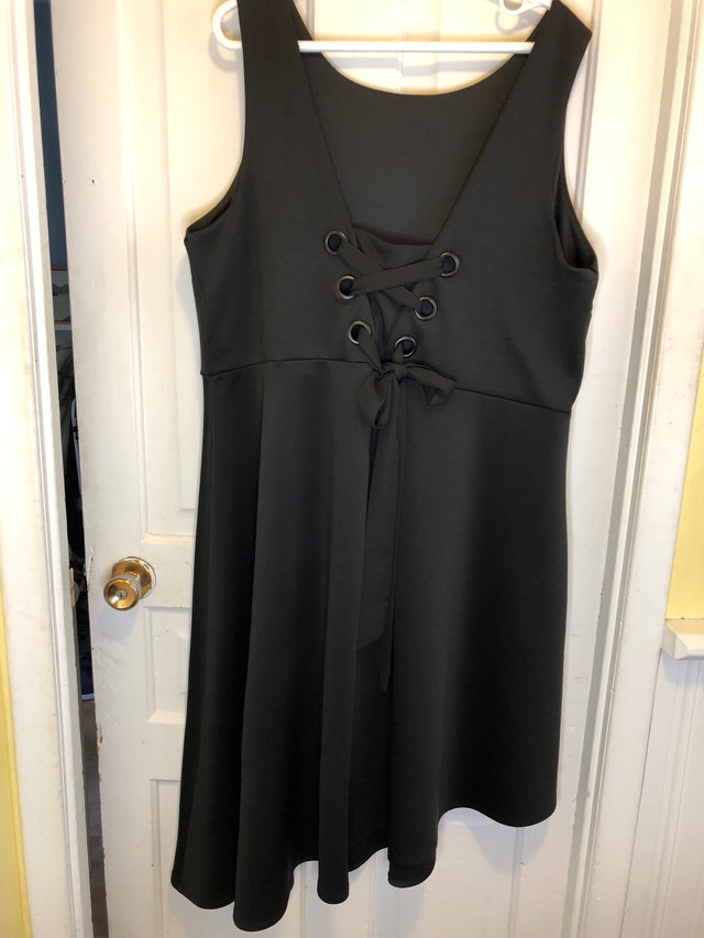 Little Black Dress 3x Lace-up Back Asymmetrical Hem in Women's - Dresses & Skirts in Kitchener / Waterloo - Image 3