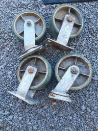 Super heavy duty Canadian made steel casters 