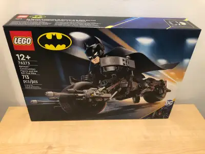 LEGO DC set 76273 Batman Construction Figure and Bat-Pod Bike, View more