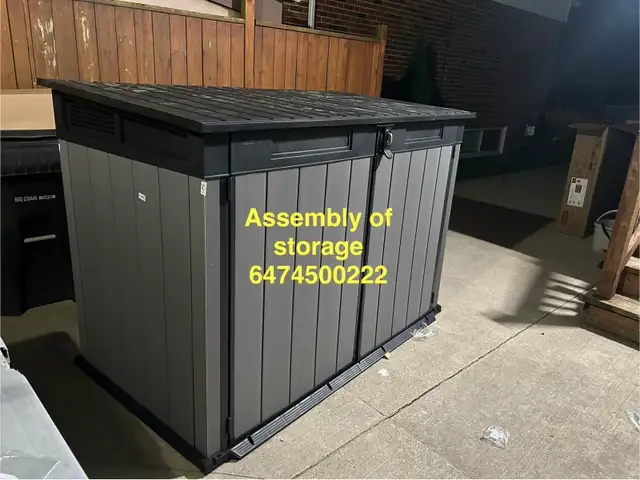assembly of garbage shed in Outdoor Tools & Storage in City of Toronto - Image 4