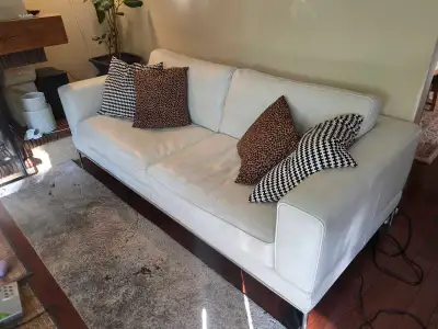 IKEA Leather Sofa, View more