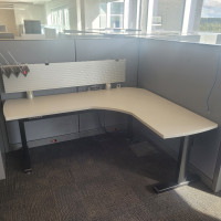 Powered adjustable desks