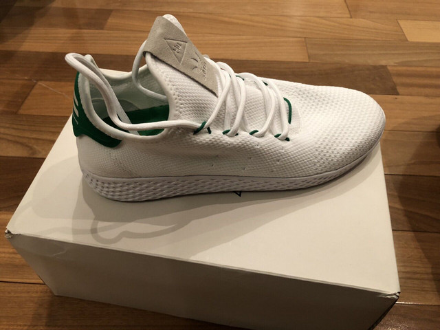 PharrellWilliams Shoes Adidas HU Tennis White Green 9.5 dans Chaussures pour hommes  à Ville de Montréal - Image 4