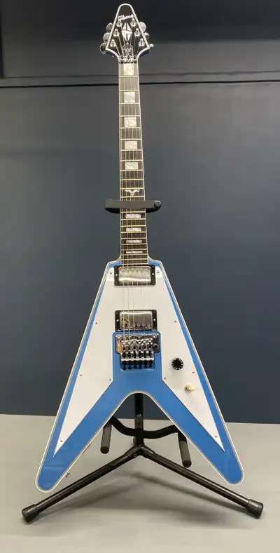 The Richie Faulkner Flying V Custom: Gibson craftsmanship meets Faulkner's metal flair. Features a o...