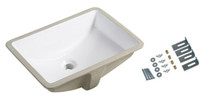 Lifezcime 18x13 inch Undermount Rectangle Bathroom Sink NEW $40