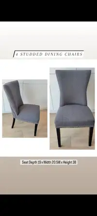 $150 per dining chair or best offer!