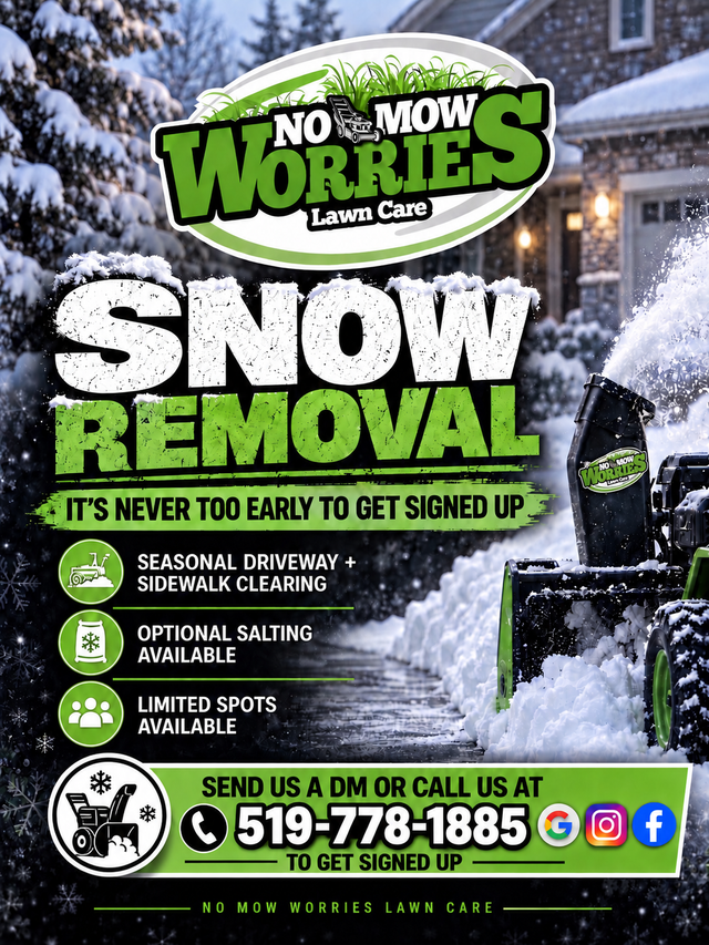Seasonal Snow removal services