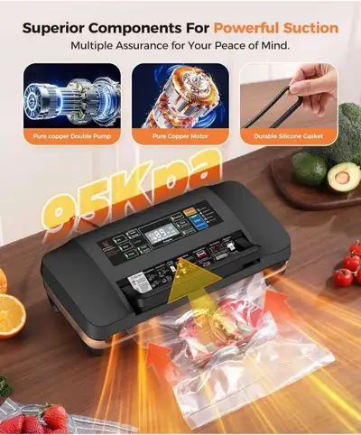 QIQIAOB Vacuum Sealer Machine, View more
