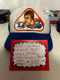 Wayne Gretzky ORIGINAL 1980s Trucker Hat Oilers Showcase 305