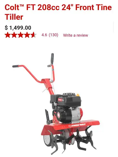 Troy-Bilt Colt Commerical Tiller, View more