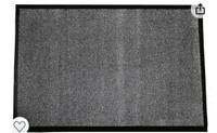 Durable Wipe-N-Walk Vinyl Backed Indoor Carpet Entrance Mat, 4' 