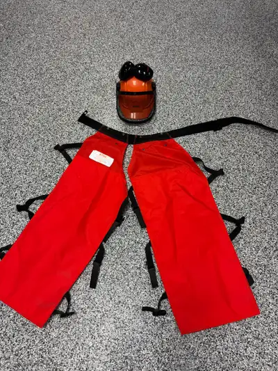 STIHL safety equipment. I purchased these items for my son when he was learning how to use a chain s...