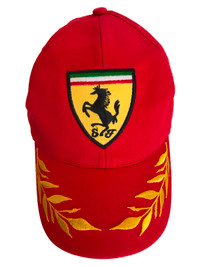 Vintage Ferrari Racing Hat Cap Red Sport Hypercar Baseball Hats