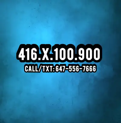 Simple Phone Numbers Easy To Remember 416.X.100.900 Phone Number, View more