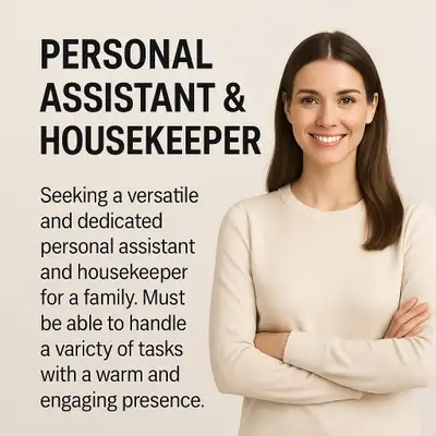 Full Time Personal Assistant /Nanny, View more