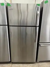  Frigidaire stainless steel two door fridge