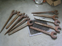 LARGE HANDFORGED STEEL CONSTRUCTION WRENCHES $20 EA. BLACKSMITH