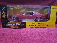 AMERICAN MUSCLE 1969 Pontiac Grand Prix SJ 428 "RARE" 1/18