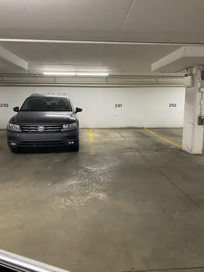 Underground secure parking spot for rent starting on June 23, 2025. Parking spot is located between...